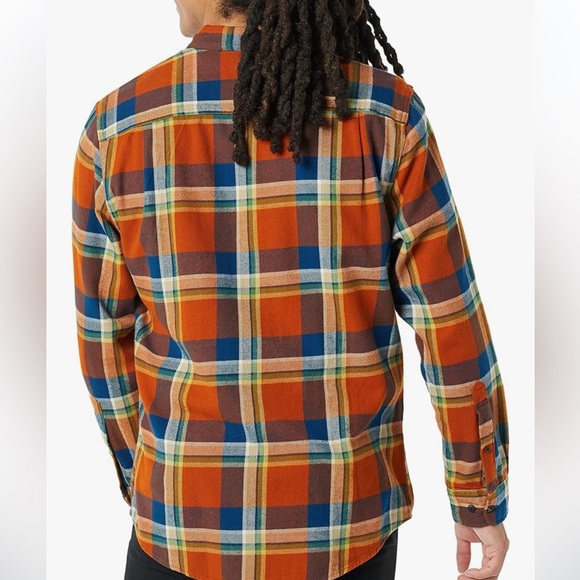 Amazon Essentials Rust Flannel Shirt - Picture 2 of 6